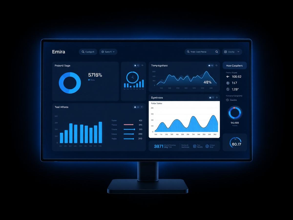 Dashboard de sistema de gestão